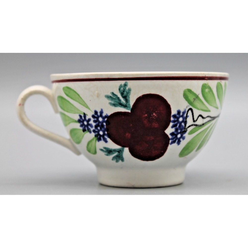 Vintage Early 20th C Societe Ceramique Maastricht Holland Floral Tea Cup Dutch